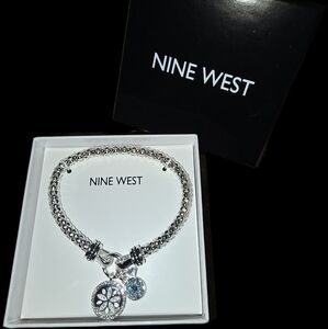 Nine West Silver Charm Bracelet